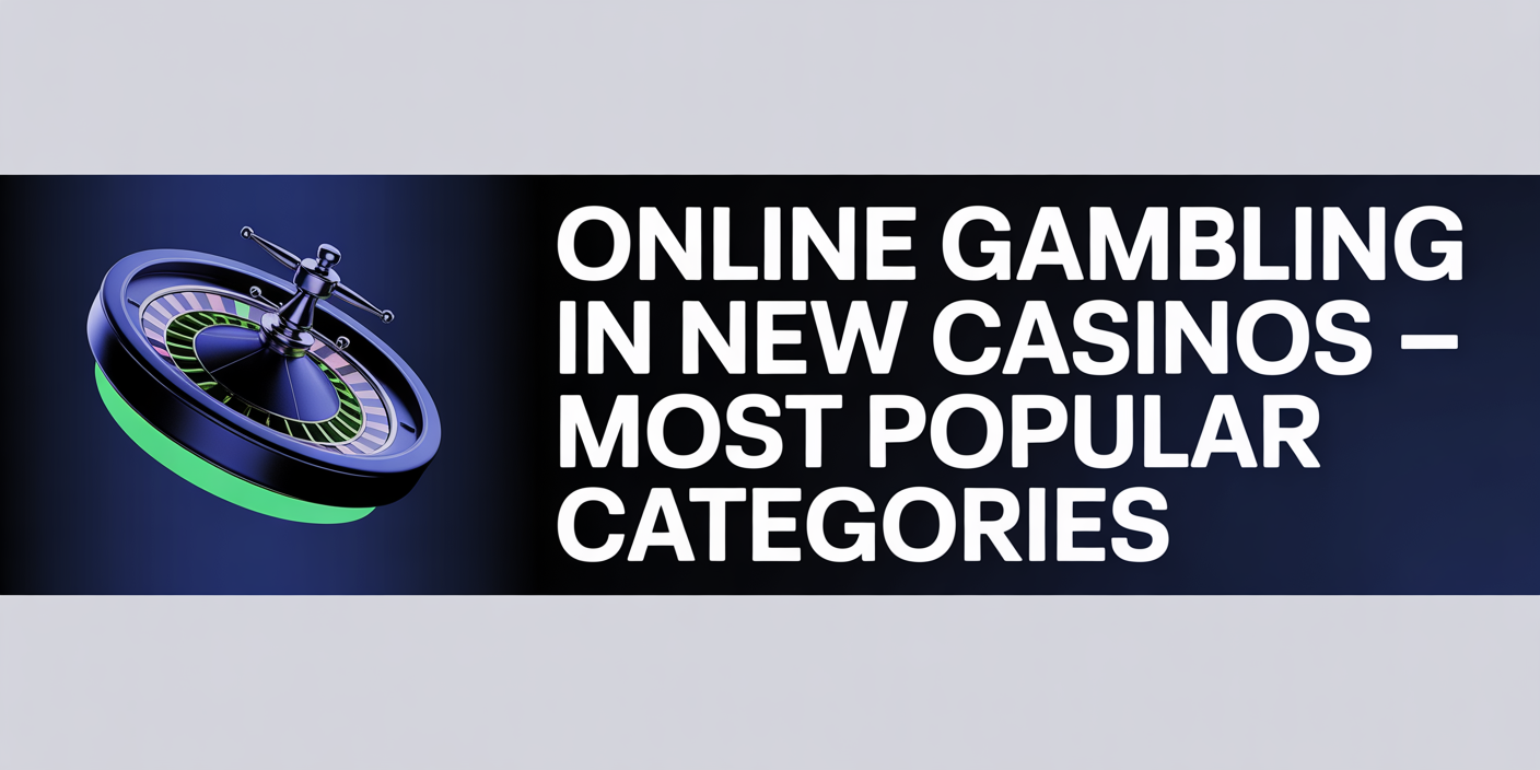 Online Gambling in New Casinos – Most Popular Categories
